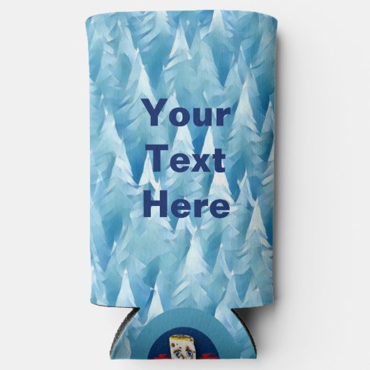 Blue Fractal Forest Koelbox (Voorkant)