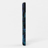 Blue Fractal Pattern Case-Mate iPhone Case (Achterkant/rechts)