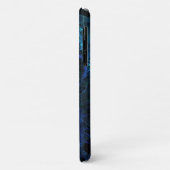 Blue Fractal Pattern Case-Mate iPhone Case (Achterkant/links)