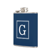 Blue Framed Monogram Heupfles (Links)