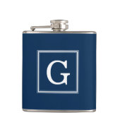 Blue Framed Monogram Heupfles (Voorkant)