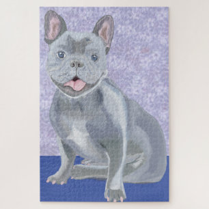 Blue French Bull Dog Legpuzzel