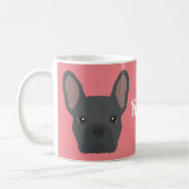 Blue French Bulldog Coffee Mok (Links)