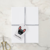 Blue French Bulldog Gift Labels Cadeaulabel (Met Touw)