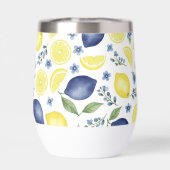 Blue French Country Lemon Pattern (Arrière)