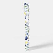 Blue French Country Lemon Pattern Case-Mate iPhone Case (Achterkant / Links)