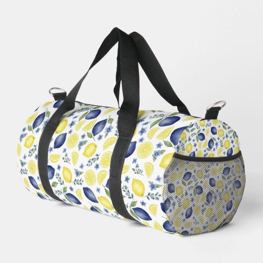 Blue French Country Lemon Pattern Plunjezak (Rechterhoek)