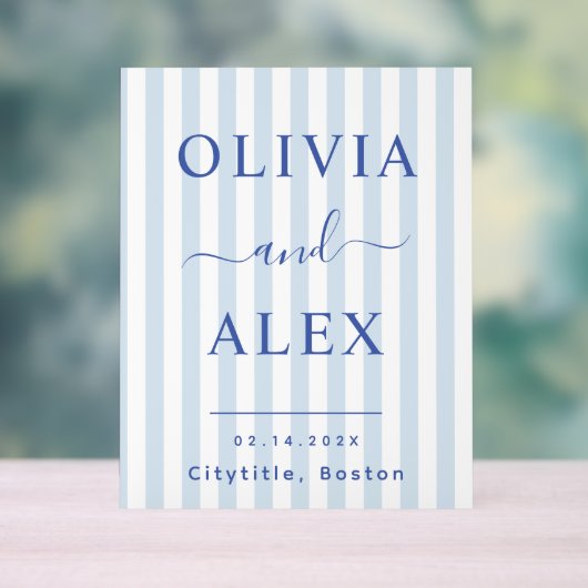 Blue French Personalized Wedding (Neutre)