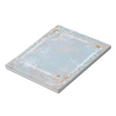 Blue French Toile Elegant Notitieblok Scratch Pad (Gedraaid)