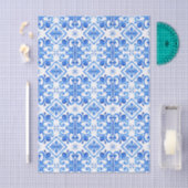Blue French Toile Pattern Tissuepapier (Craft)