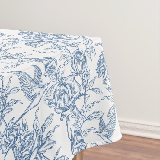 Blue French Toile Tafelkleed (Voorbeeld)