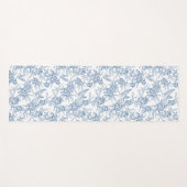 Blue French Toile Yogamat (Voorkant (horizontaal))