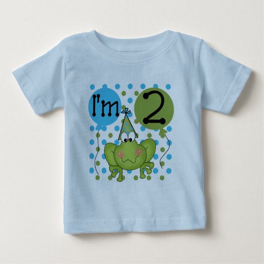 Blue Frog 2e Verjaardag Tshirts en geschenken (Voorkant)