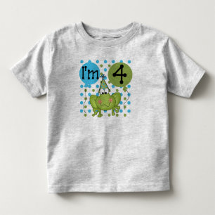 Blue Frog 4e verjaardag Kinder Shirts