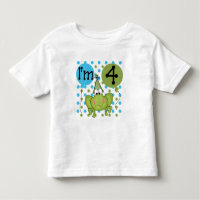 Blue Frog 4e verjaardag Tshirts en geschenken