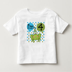 Blue Frog 4e verjaardag Tshirts en geschenken