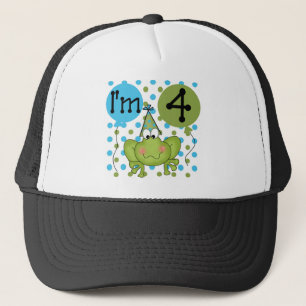 Blue Frog 4e verjaardag Tshirts en geschenken Trucker Pet