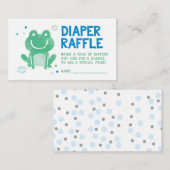 Blue Frog Luier Raffle Ticket Informatiekaartje (Voorkant / Achterkant)