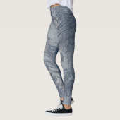 Blue Frost Crystal Christmas Pattern Leggings (Gauche)