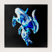 Blue Frost Dragon Jigsaw Puzzle (Horizontal)