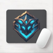 Blue Frost Rune Emblem Muismat (Met muis)