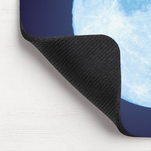 Blue Full Moon Mousepad Muismat (Hoek)