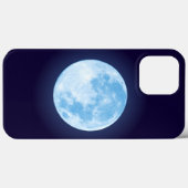 Blue Full Moon Phone Case (Achterkant (horizontaal))