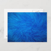 Blue Fur Briefkaart (Voorkant / Achterkant)