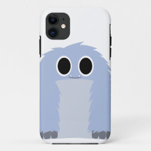 Blue Furry Monster-Hoesje iPhone 11 Hoesje
