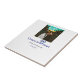 Blue G Bow juicht voor 40-jarig huwelijk Tegeltje (Zijkant)