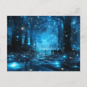 Blue Galaxy Briefkaart Wenskaart Artistiek