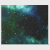 Blue Galaxy Cadeaupapier (Vlak)