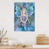 Blue Galaxy Fairy Art van Molly Harrison Poster (Keuken)