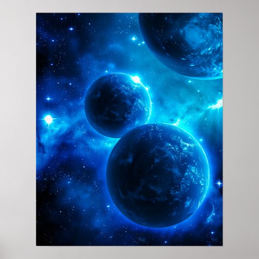 Blue Galaxy Poster (Voorkant)