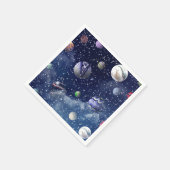 Blue Galaxy Servet (Hoek)