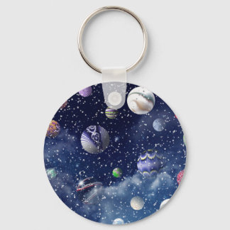 Blue Galaxy Sleutelhanger