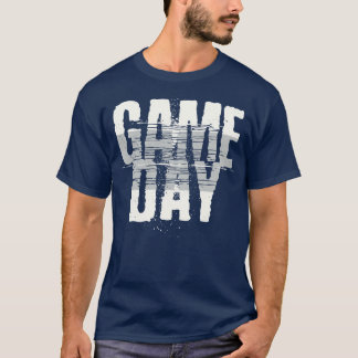 Blue Gameday Grunge  Speldag T-shirt