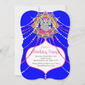 Blue Ganesh Anniversaire 5" x 7" carte d'invitatio (Devant)