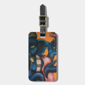 Blue Ganesha Bagagelabel (Voorkant verticaal)