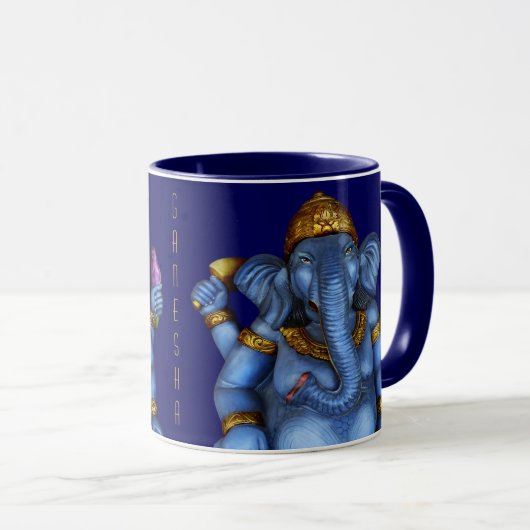 Blue Ganesha Mok (Voorkant rechts)