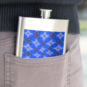 Blue Garden Anemone Pattern Flacon