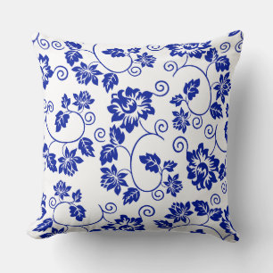 Blue Garden Pattern Sierkussen