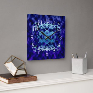 Blue Gate Large Clock Vierkante Klok