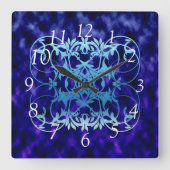 Blue Gate Large Clock Vierkante Klok (Voorkant)