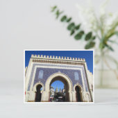 blue gate marokko briefkaart (Staand voorkant)