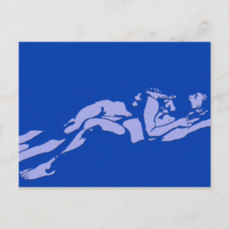 Blue Gay Love Briefkaart
