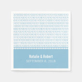 Blue Geek Chic Binary Code Paper Napkins Servetten (Voorkant)