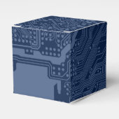 Blue Geek Motherboard Circuit Patroon Bedankdoosjes (Voorkant Zijde)