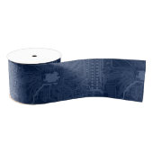 Blue Geek Motherboard Circuit Patroon Grosgrain Lint (Spoel)