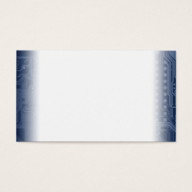 Blue Geek Motherboard Circuit Patroon Visitekaartjes (Voorkant)